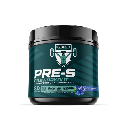 PRE-S Preworkout Front Label